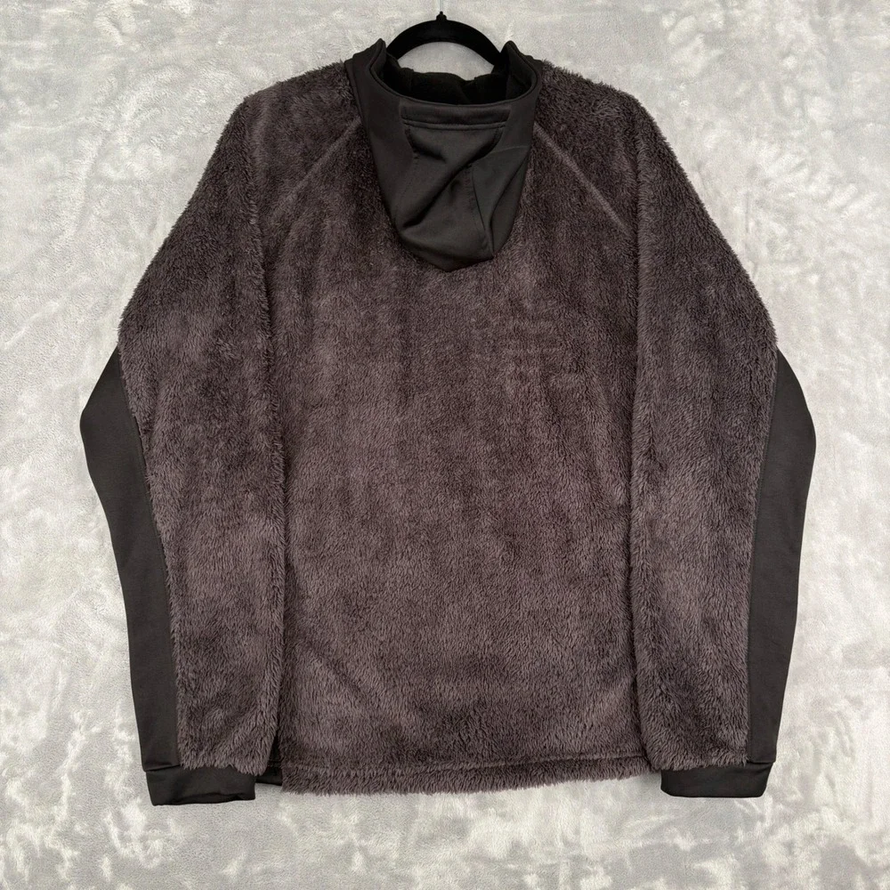 NordicTrack Men's Fleece Hoodie‎ Jacket Gray Black Large Athletic Performance